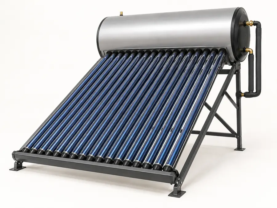 Evacuated-tube solar water heater